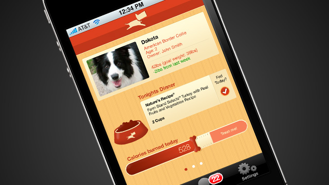 Mobile application design for a personal project, aimed at helping pet parents keep their dogs healthy